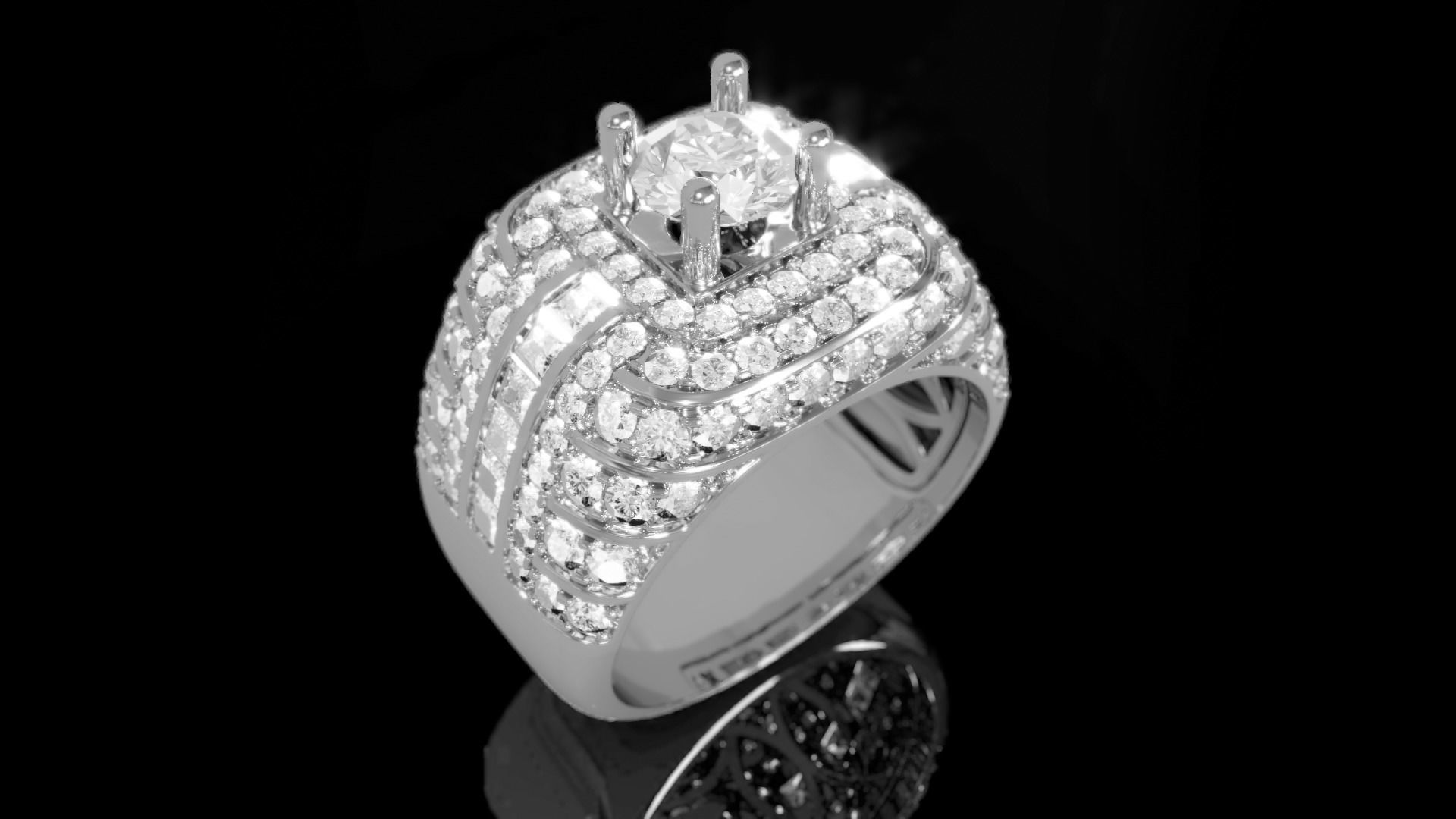 Men Ring 3D print model_1