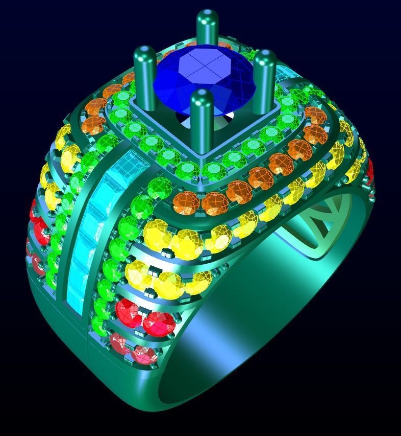 Men Ring 3D print model_2