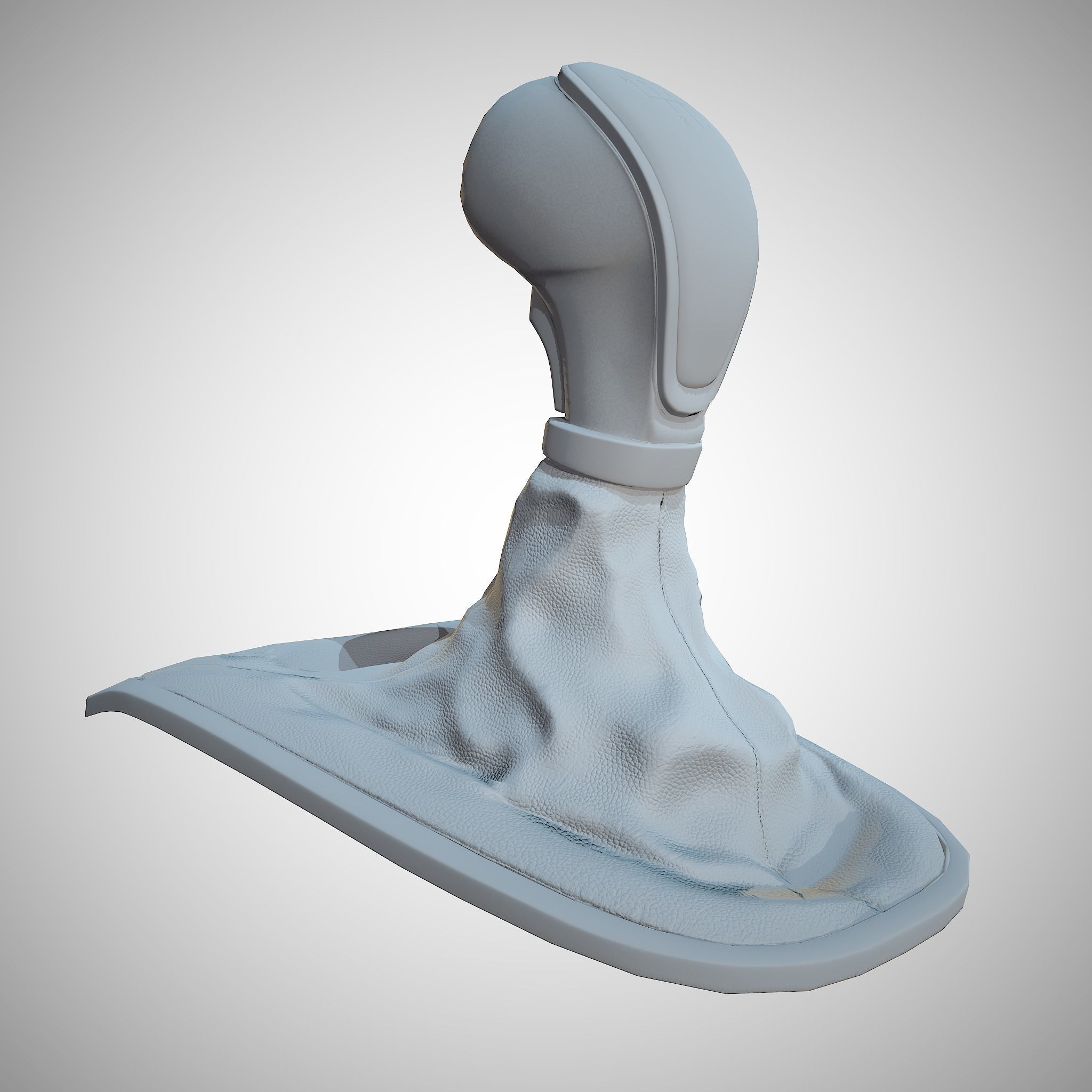 6 Speed Manual Gearshift Low-poly 3D model_14