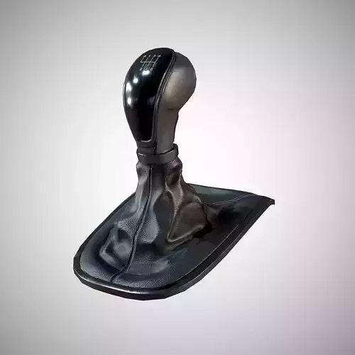 6 Speed Manual Gearshift Low-poly 3D model