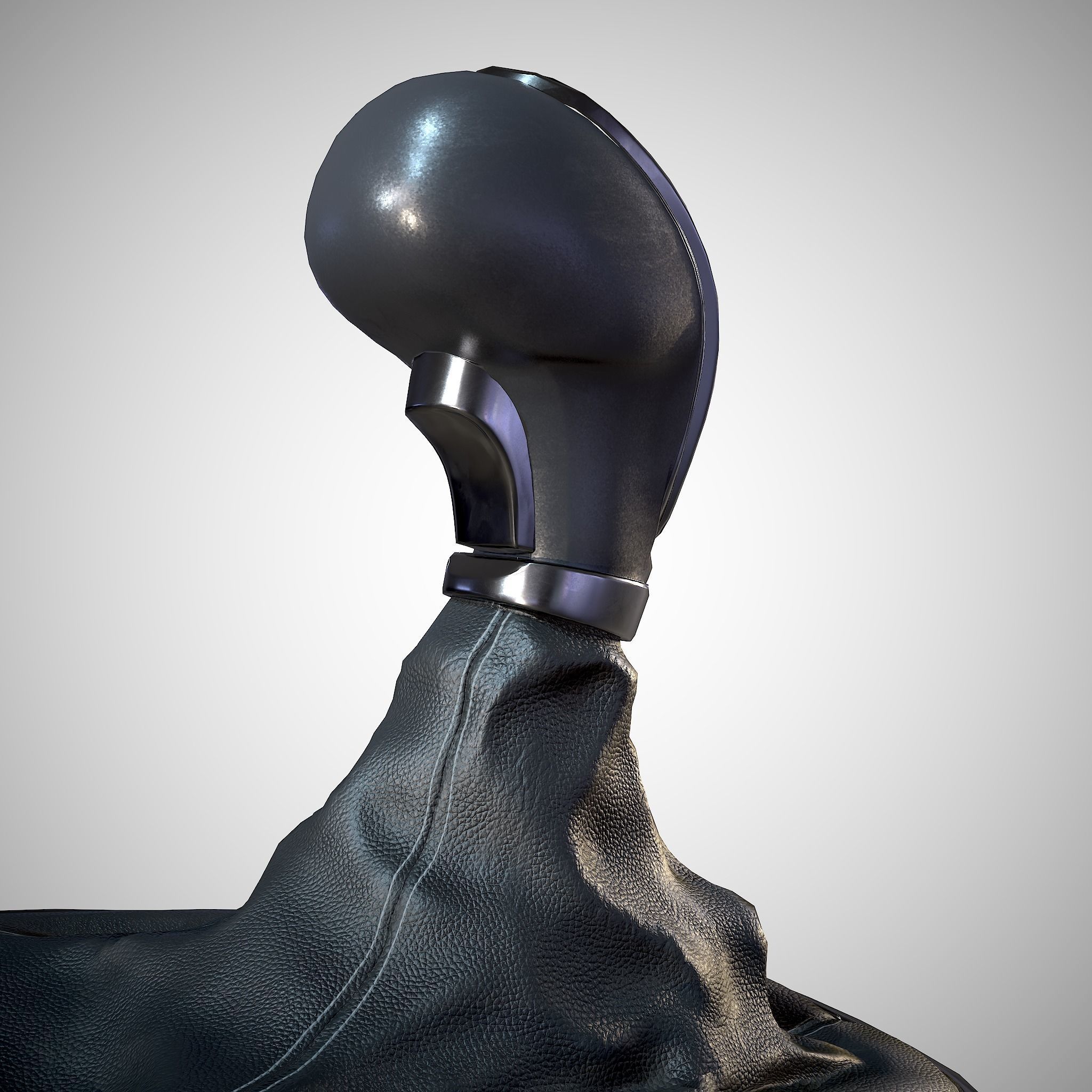 6 Speed Manual Gearshift Low-poly 3D model_12