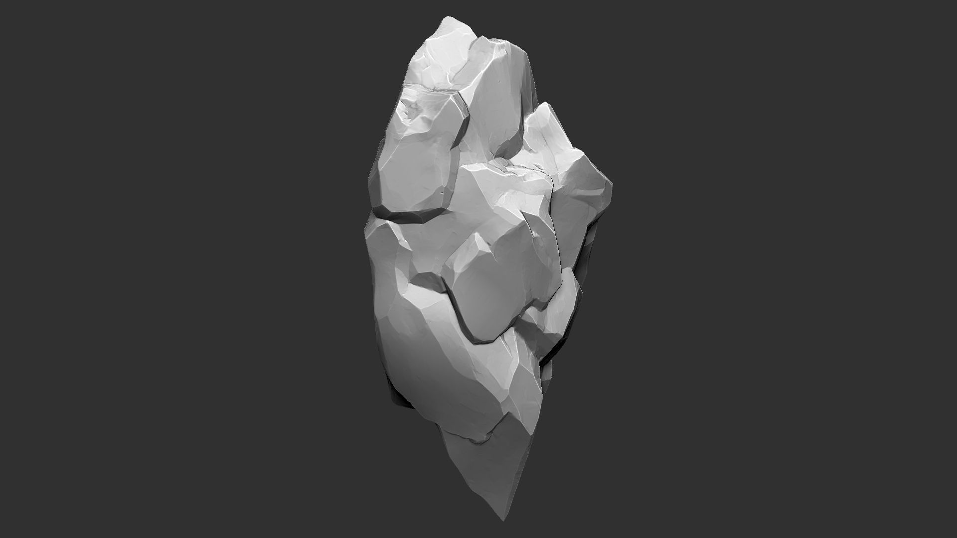 3D Suspended Mountain Zbrush sculpt 3D model_9