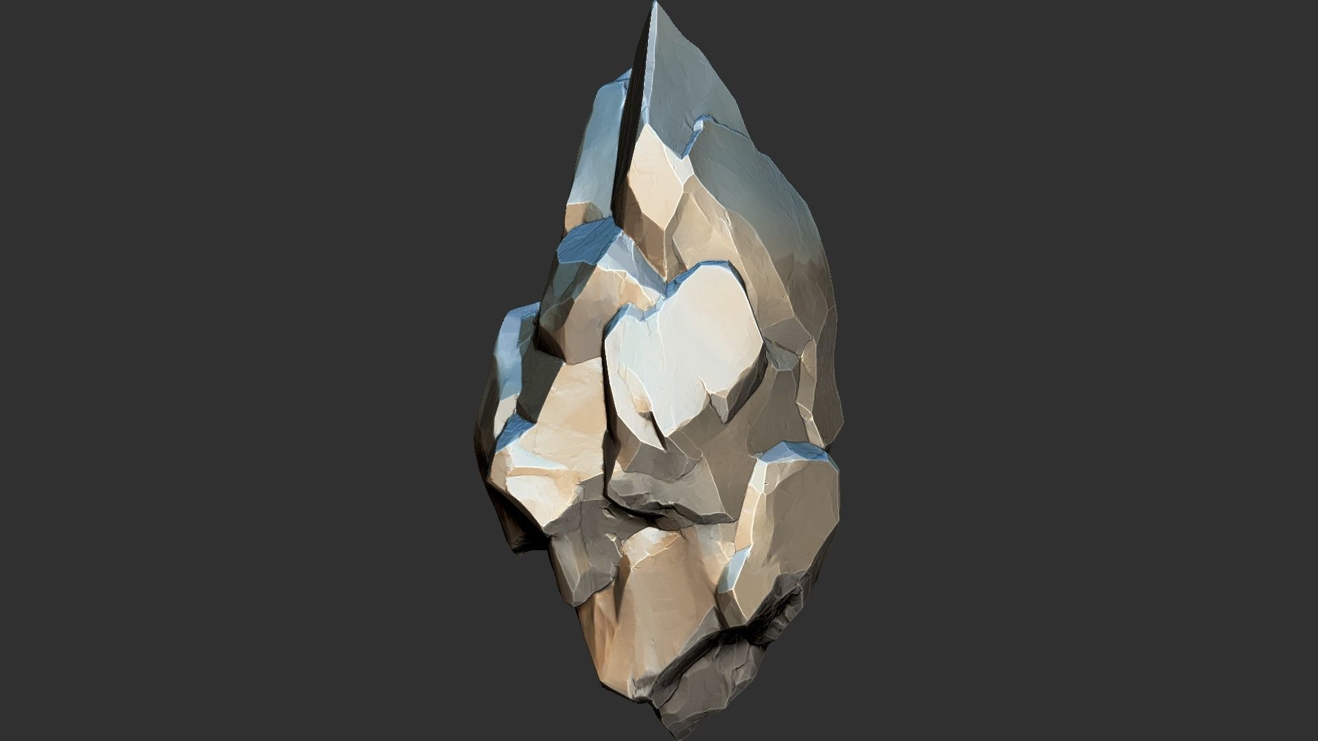 3D Suspended Mountain Zbrush sculpt 3D model_18
