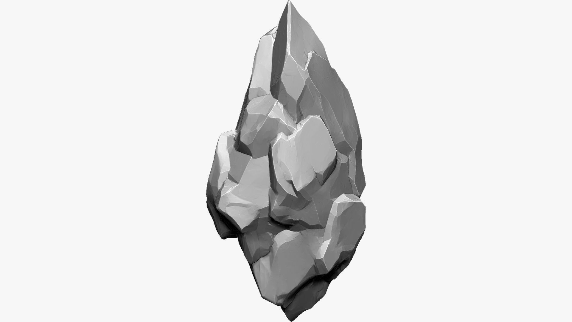 3D Suspended Mountain Zbrush sculpt 3D model_2