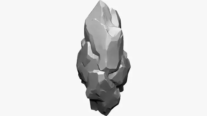 3D Suspended Mountain Zbrush sculpt