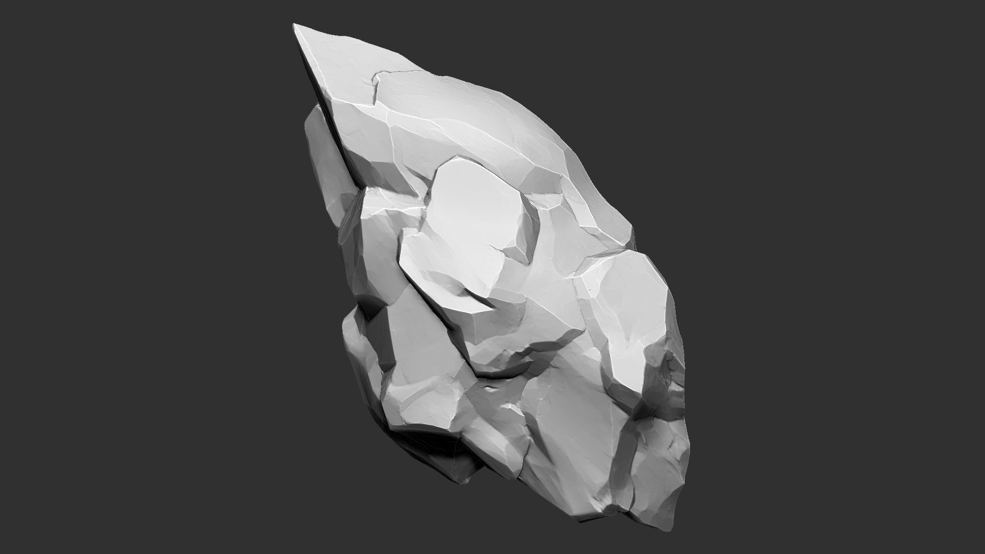 3D Suspended Mountain Zbrush sculpt 3D model_8