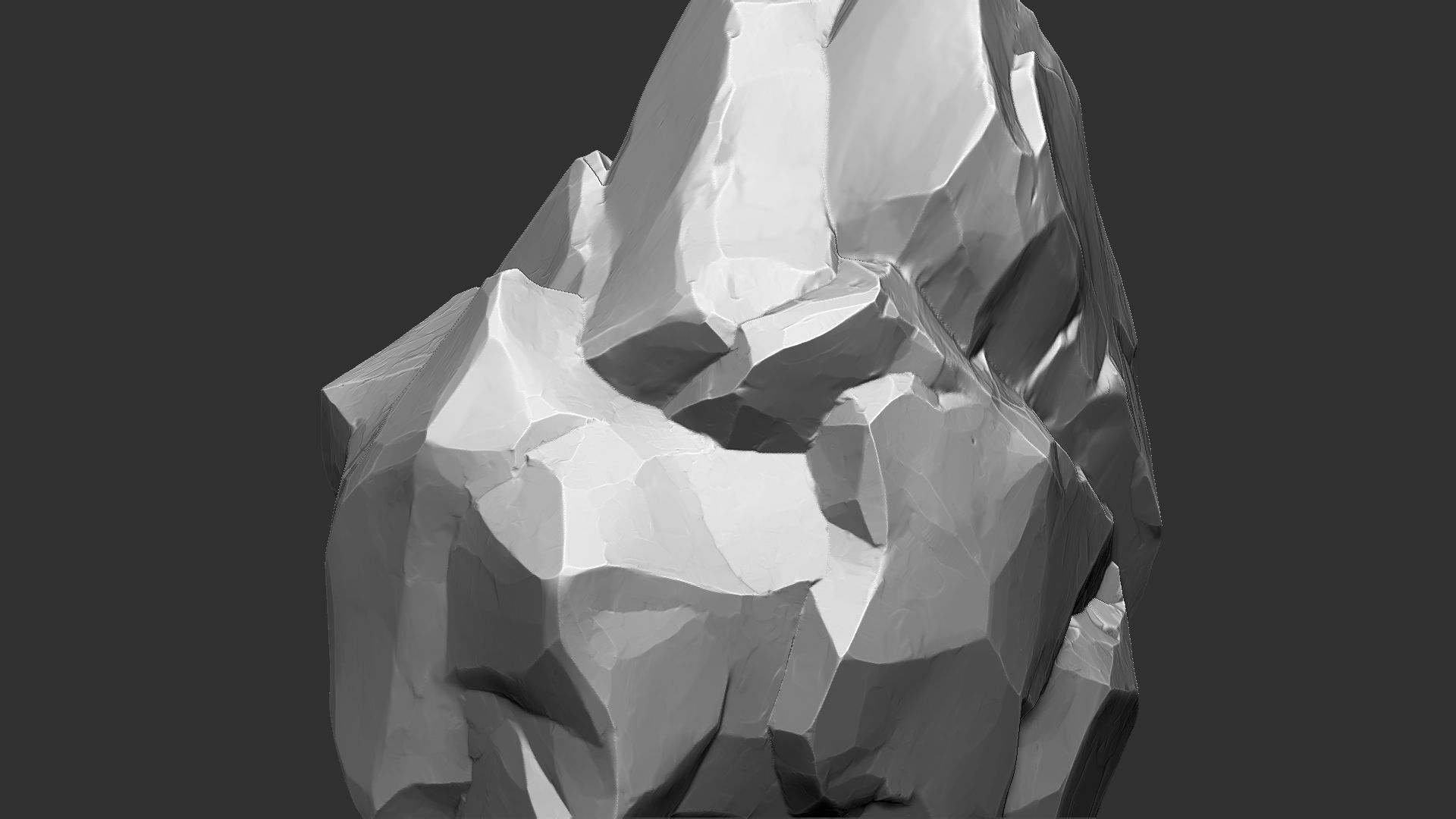 3D Suspended Mountain Zbrush sculpt 3D model_11