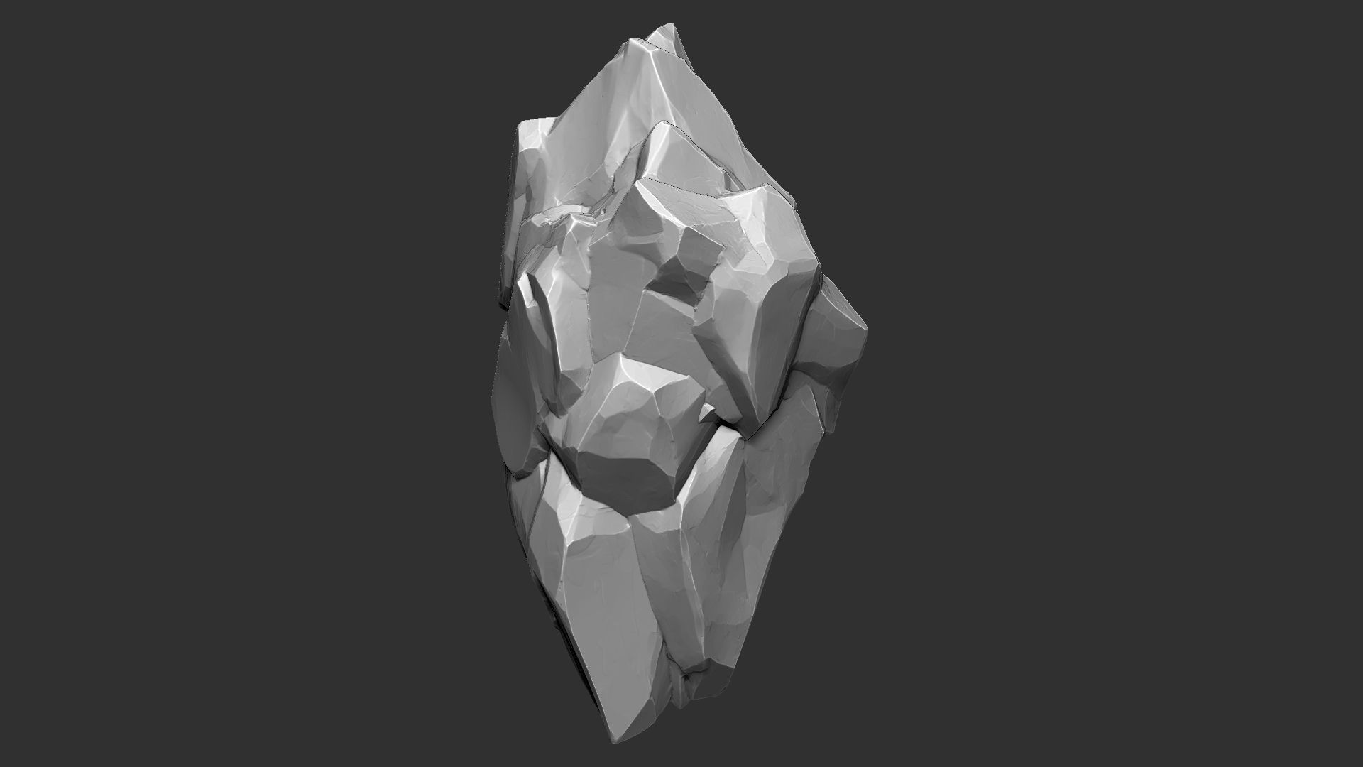3D Suspended Mountain Zbrush sculpt 3D model_10