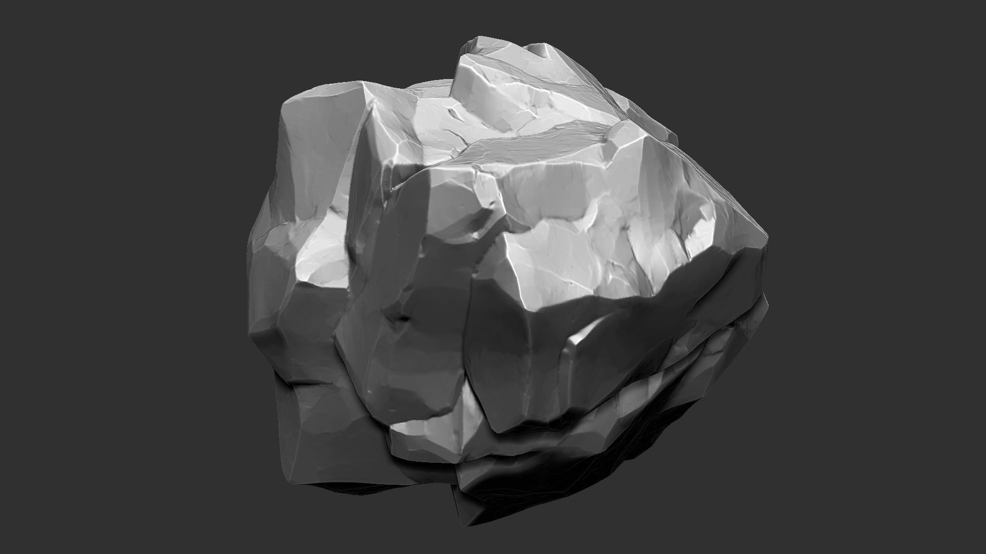 3D Suspended Mountain Zbrush sculpt 3D model_15