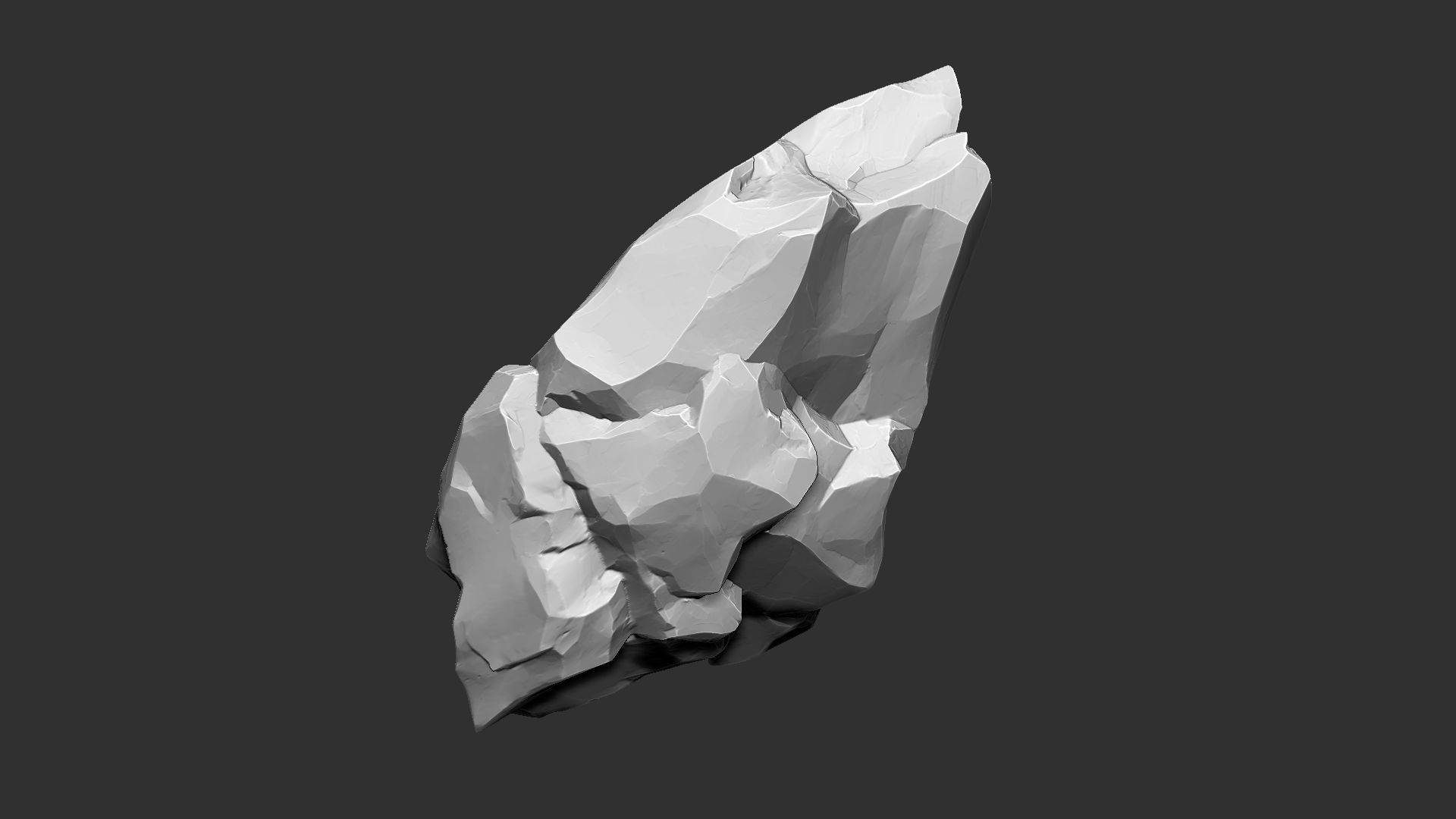 3D Suspended Mountain Zbrush sculpt 3D model_7