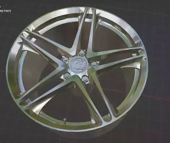 HRE P207 P2 Series Wheels Rims 3D Print Ready