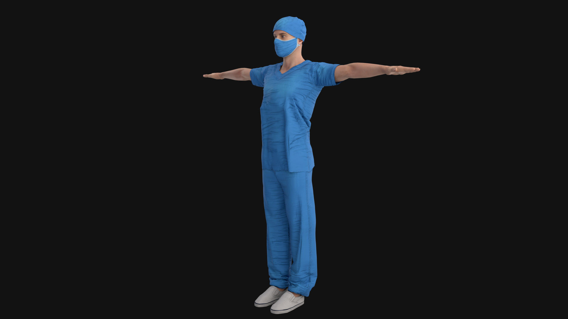 Doctor Rigged Low-poly 3D model_8