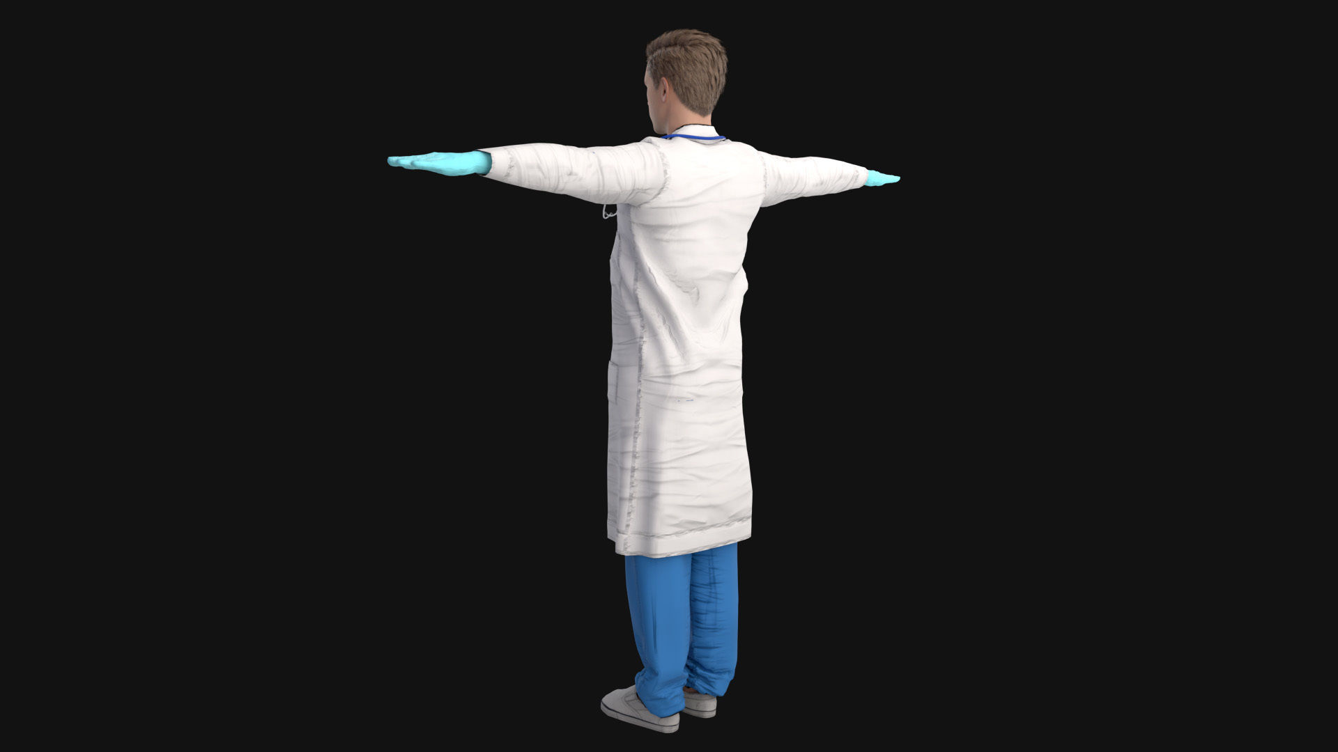 Doctor Rigged Low-poly 3D model_6
