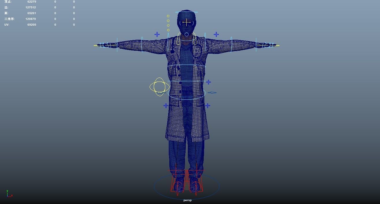 Doctor Rigged Low-poly 3D model_15