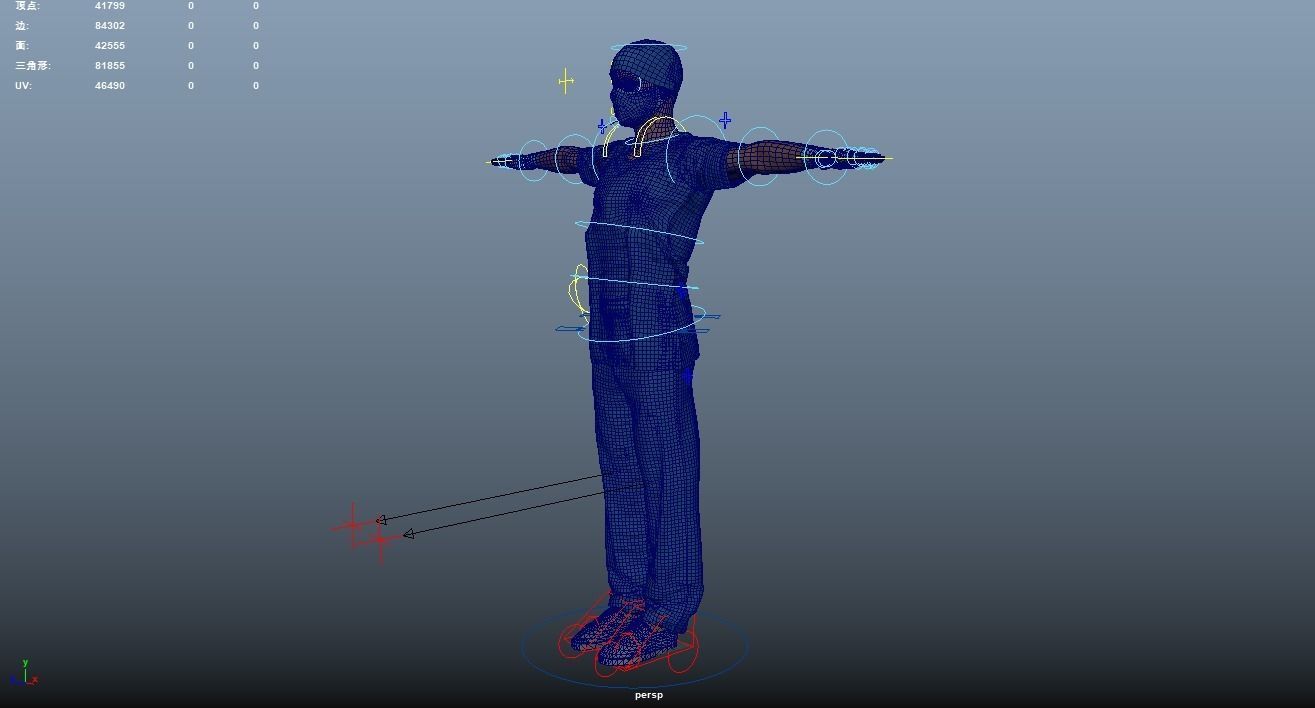 Doctor Rigged Low-poly 3D model_21