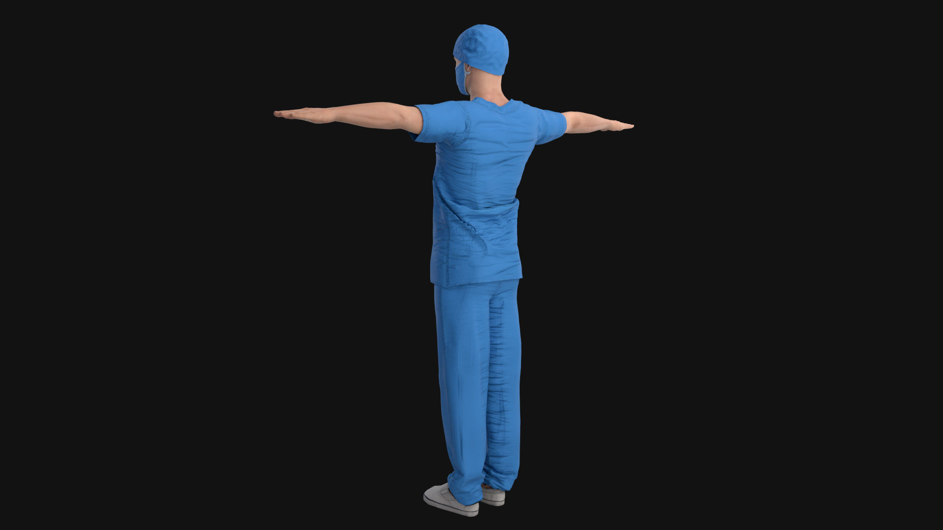 Doctor Rigged Low-poly 3D model_9