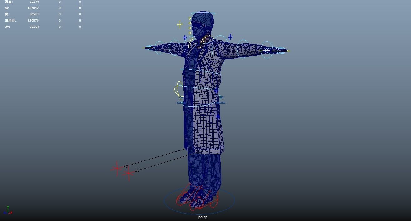 Doctor Rigged Low-poly 3D model_17
