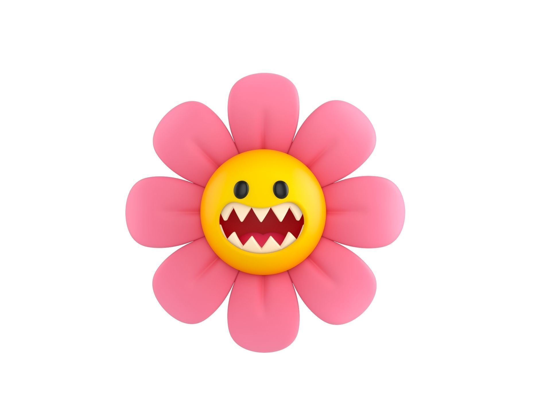 Character243 Devil Flower 3D model_1