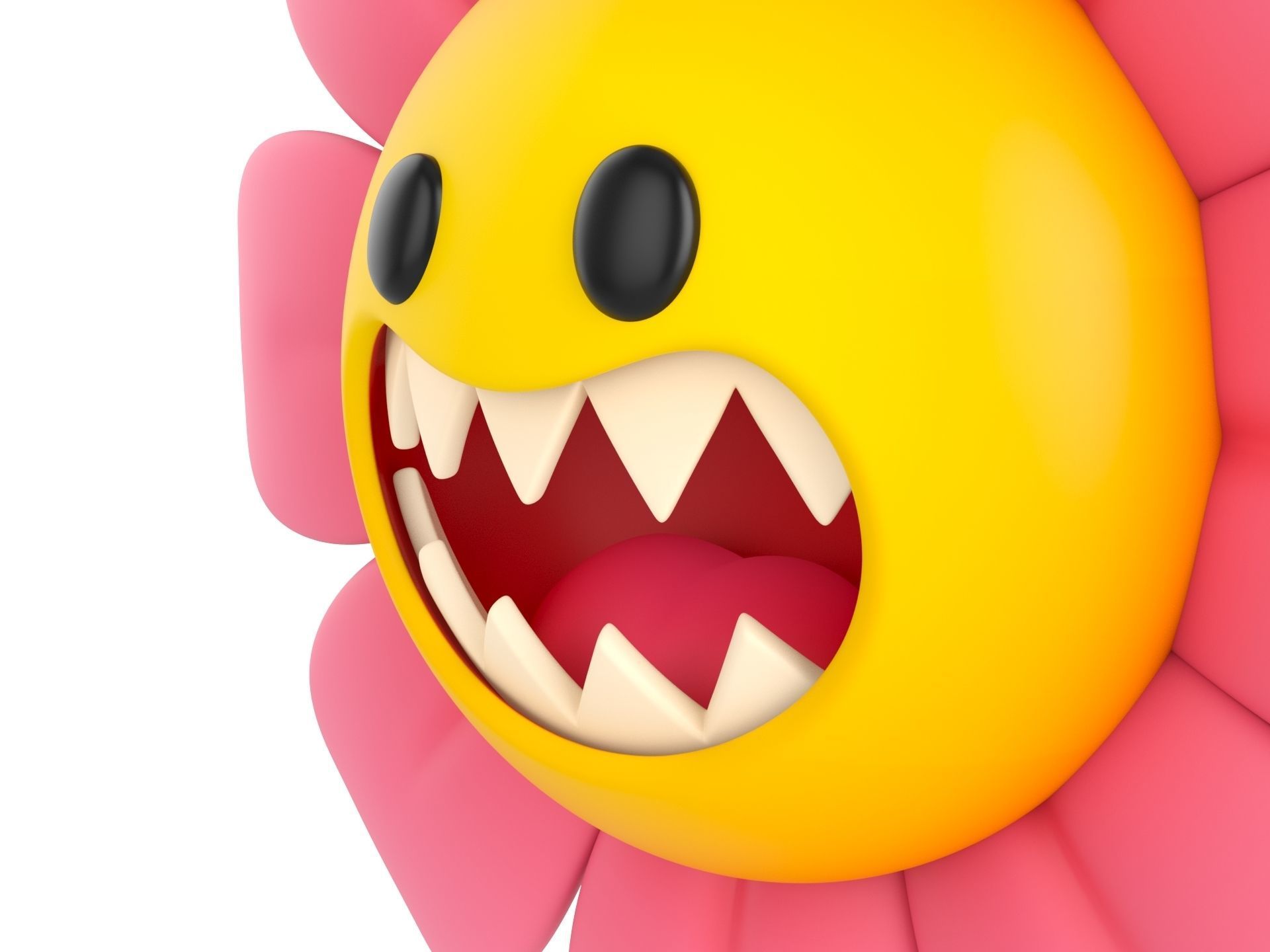 Character243 Devil Flower 3D model_8