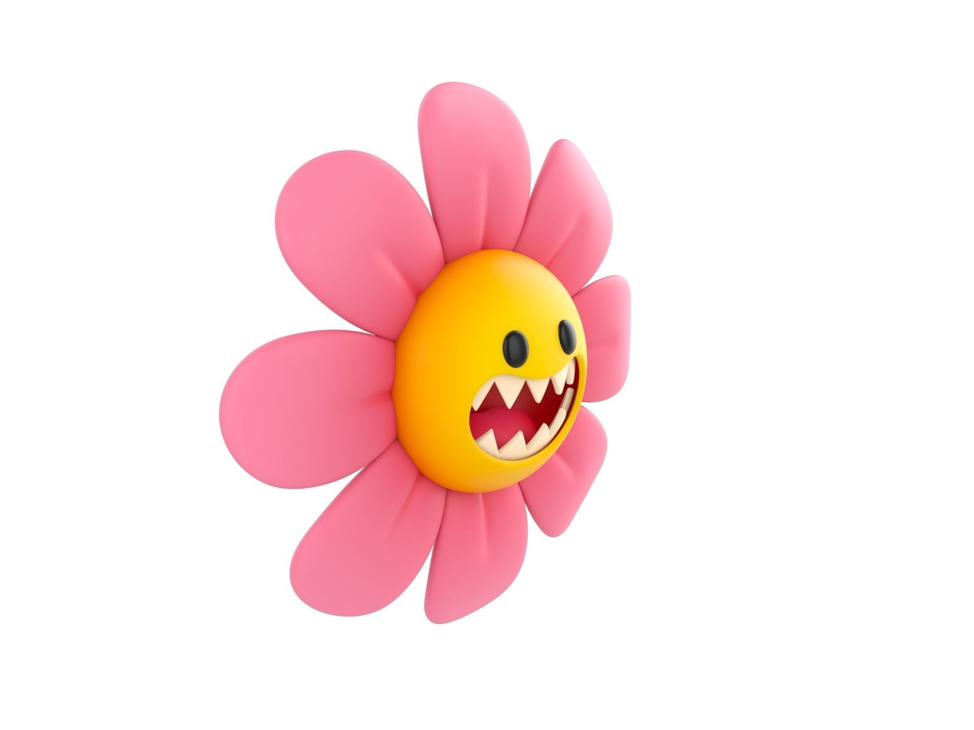 Character243 Devil Flower 3D model_2