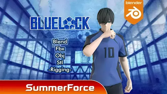 Rin Itoshi - Blue Lock 3D model