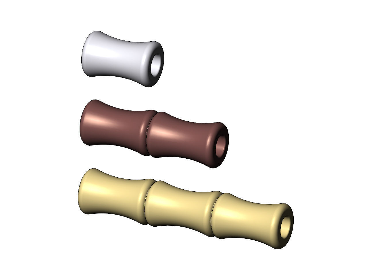 Bamboo bead and bracelet charm 3D print model_8