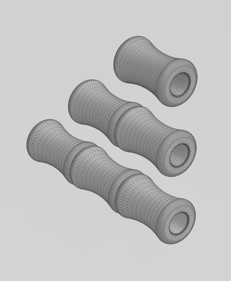 Bamboo bead and bracelet charm 3D print model_15