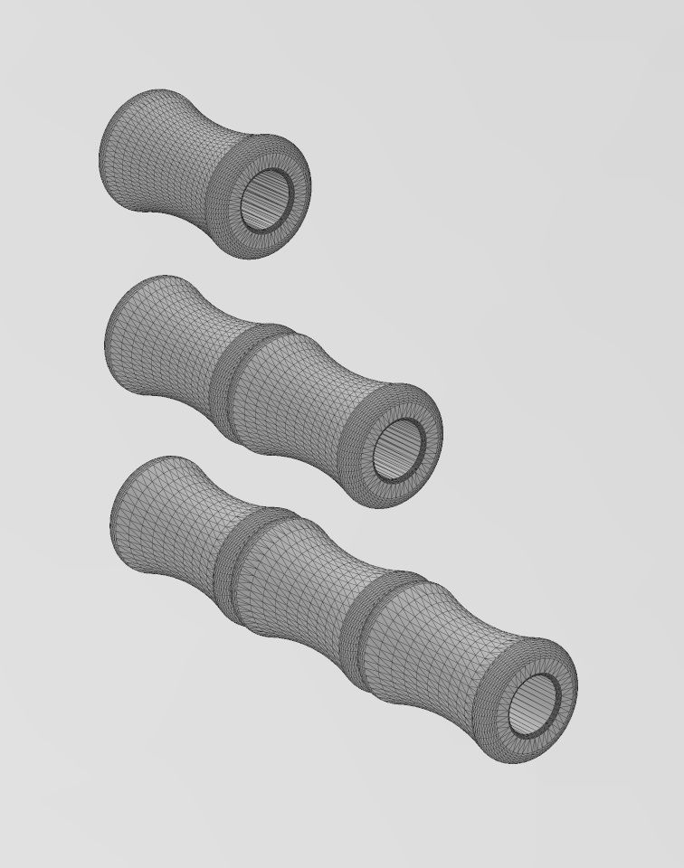 Bamboo bead and bracelet charm 3D print model_16