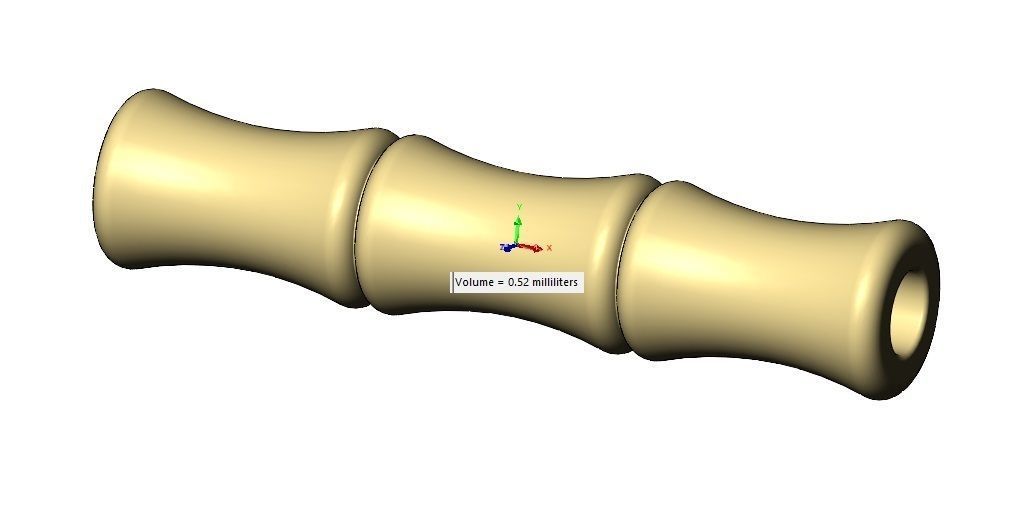 Bamboo bead and bracelet charm 3D print model_13