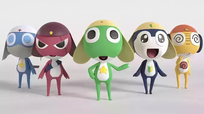 Sgt Frog 3D Model 3D Model Collection