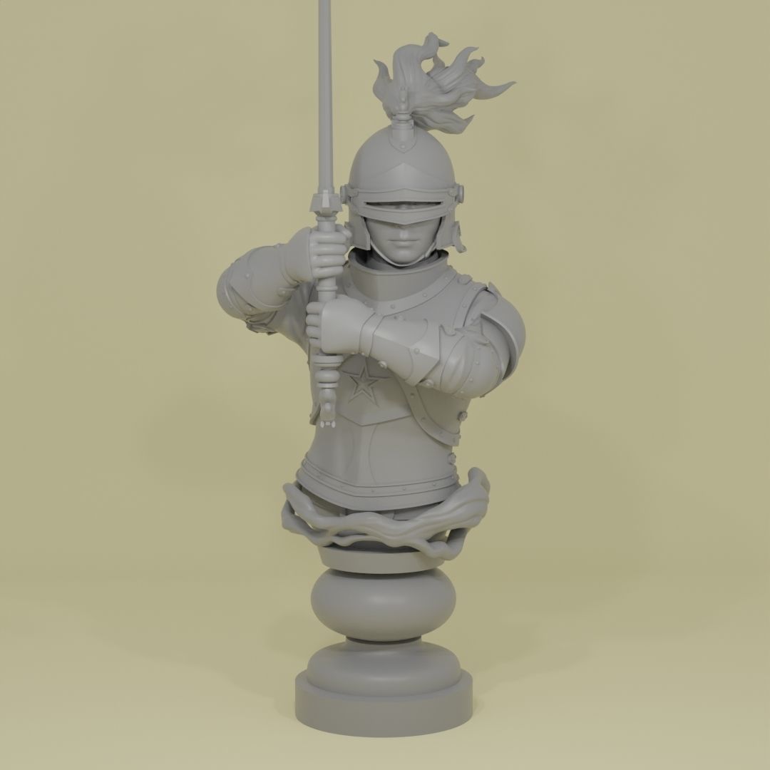 Chess Knight 3D print model_6