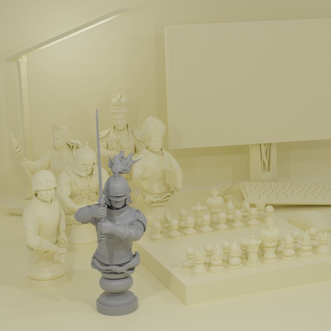 Chess Knight 3D print model_2