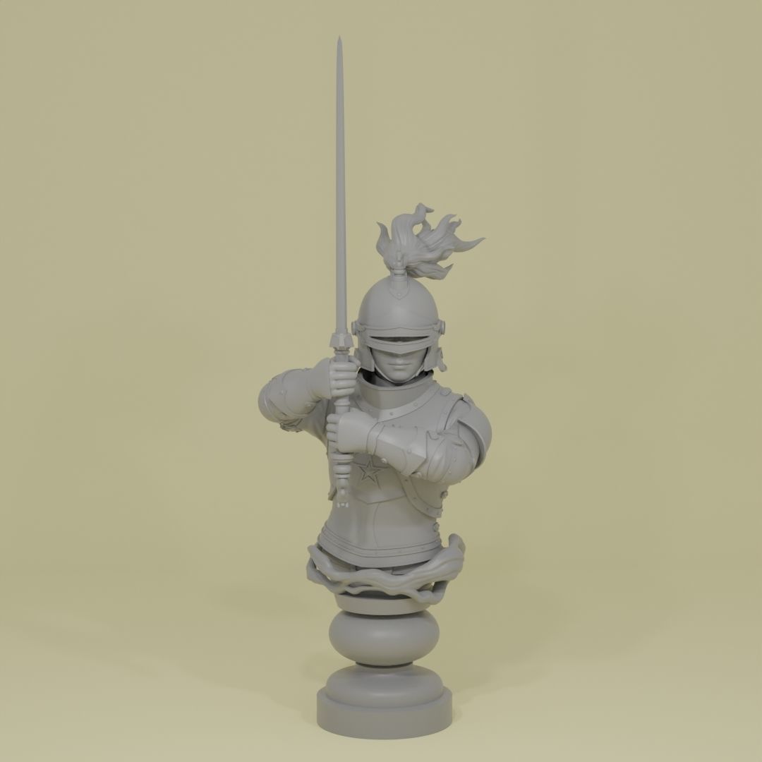 Chess Knight 3D print model_1