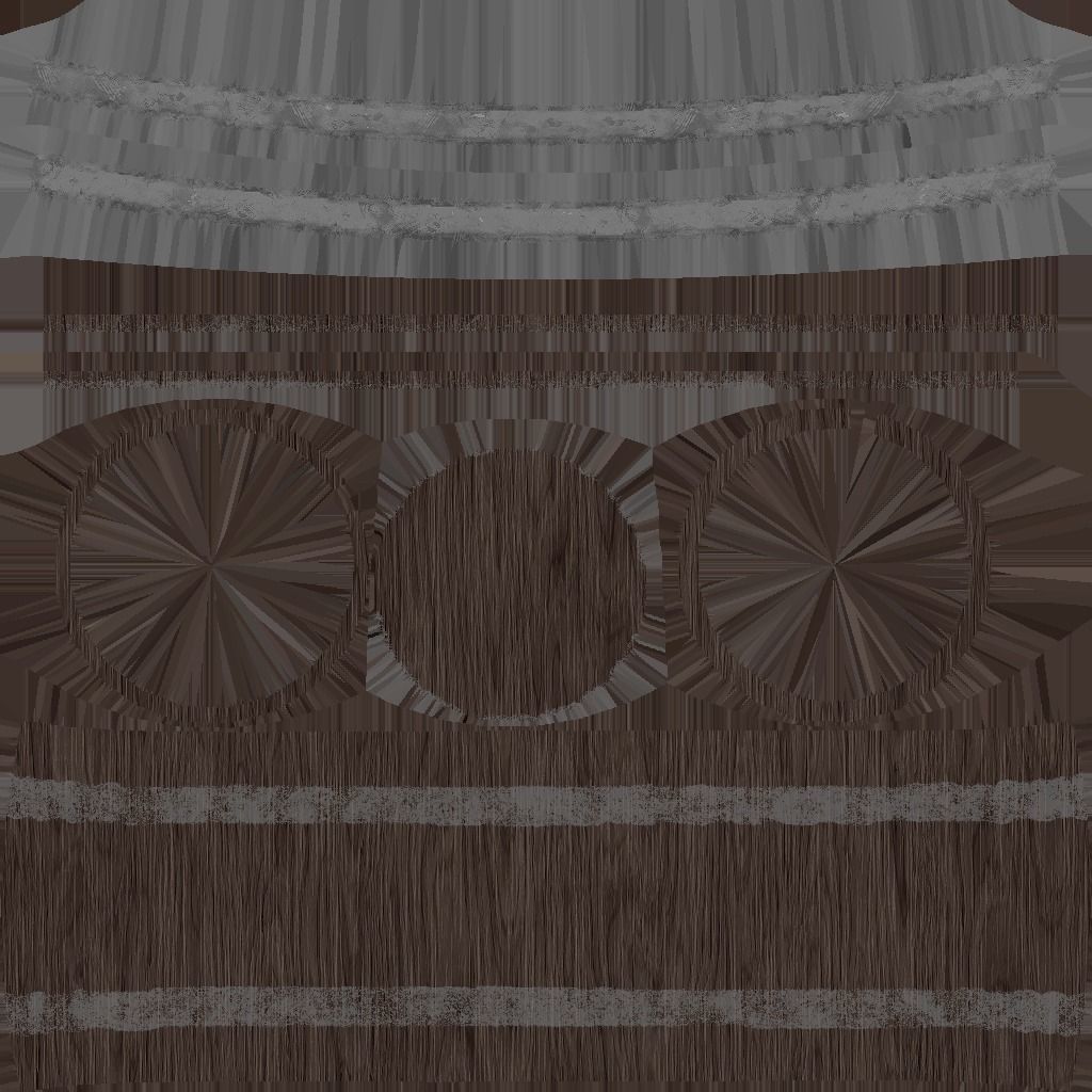 Simple Barrel Low-poly 3D model_3