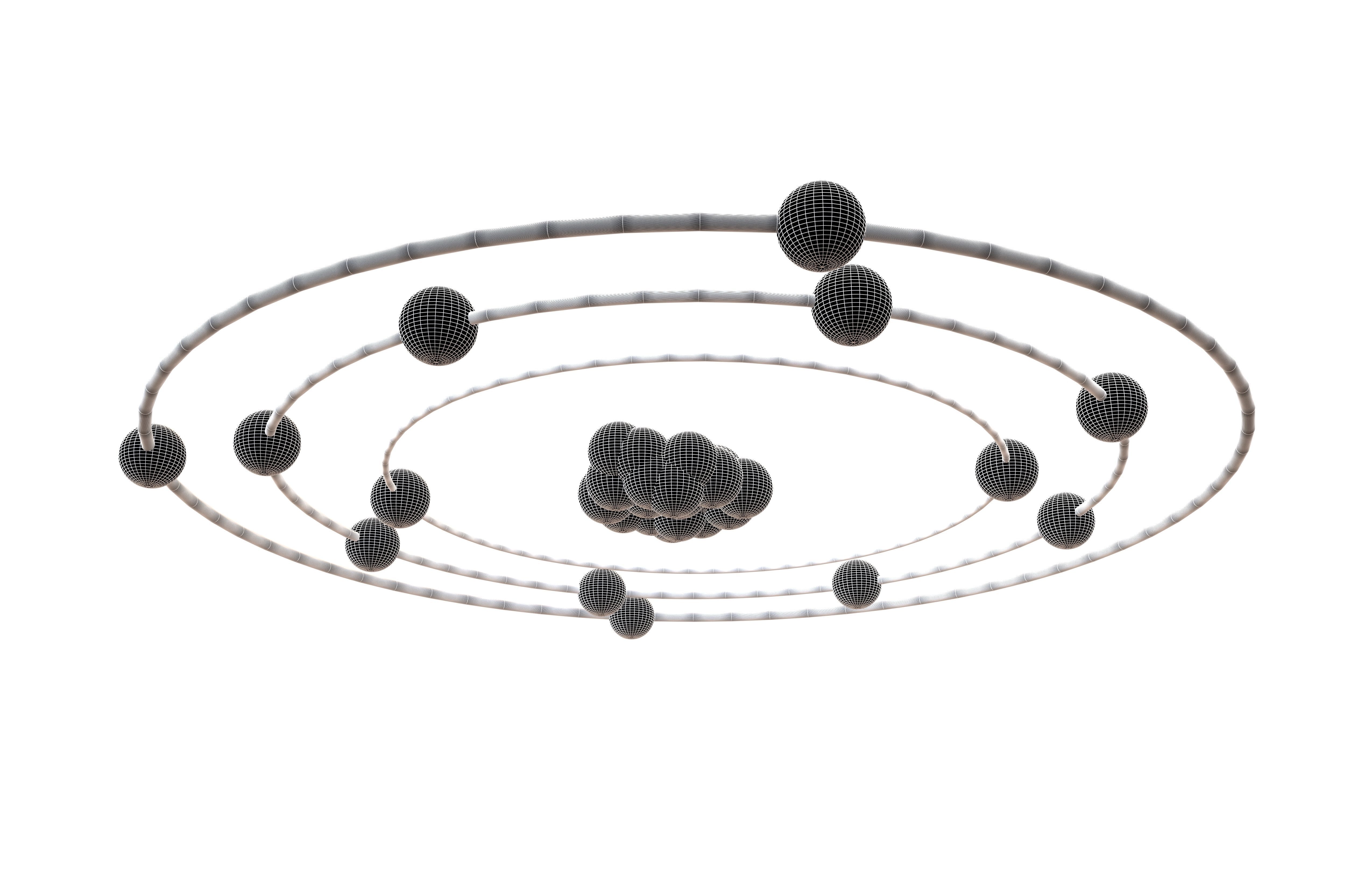 Aluminium Chemical Element v1 003 Low-poly 3D model_6