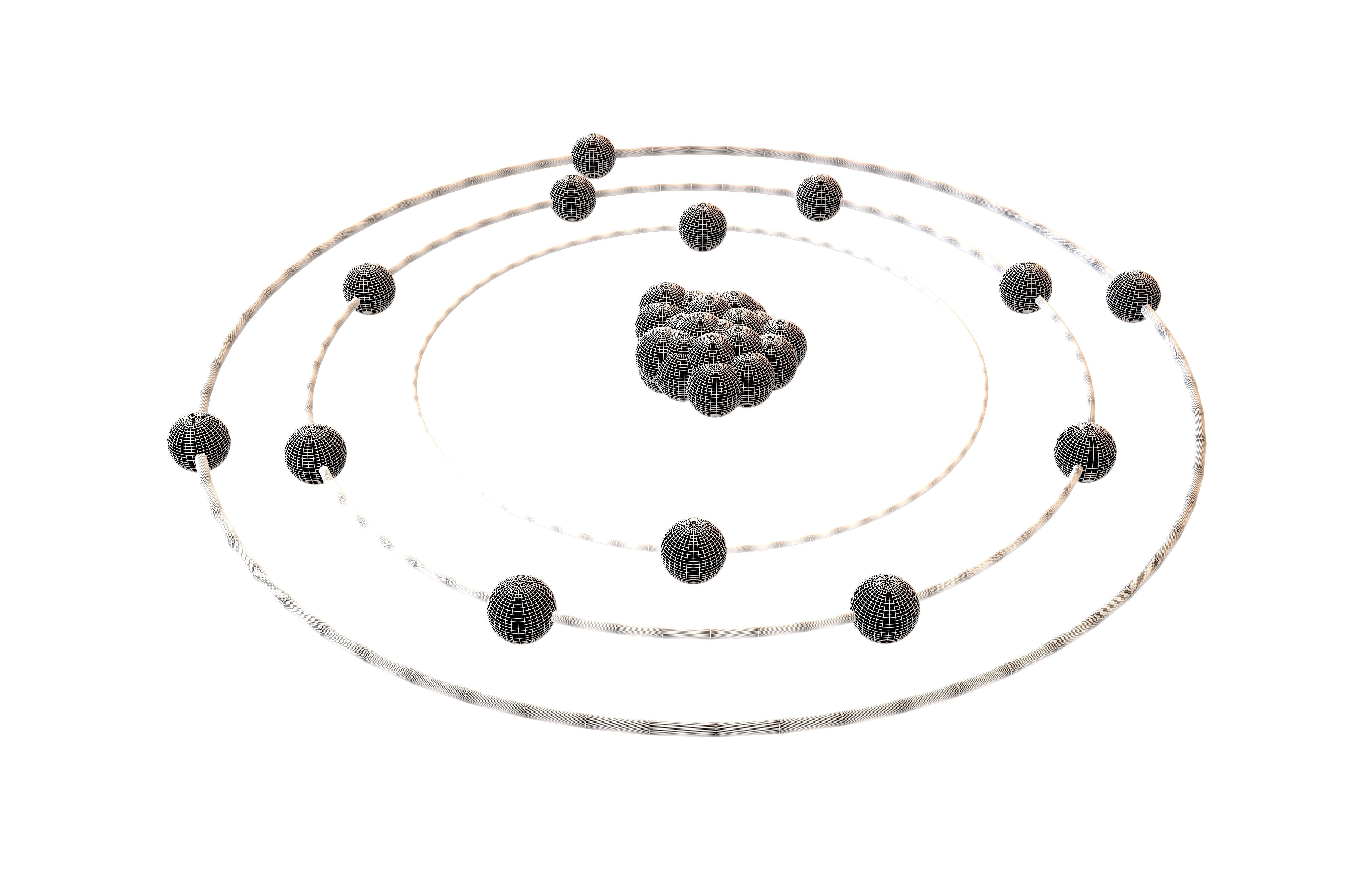 Aluminium Chemical Element v1 003 Low-poly 3D model_5