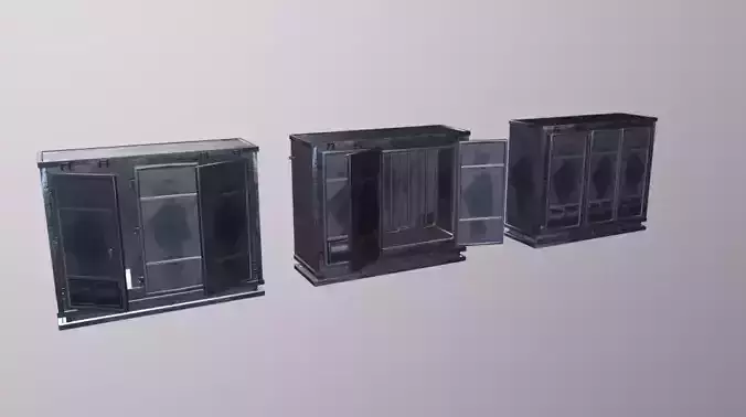 Freezer Low-poly 3D model