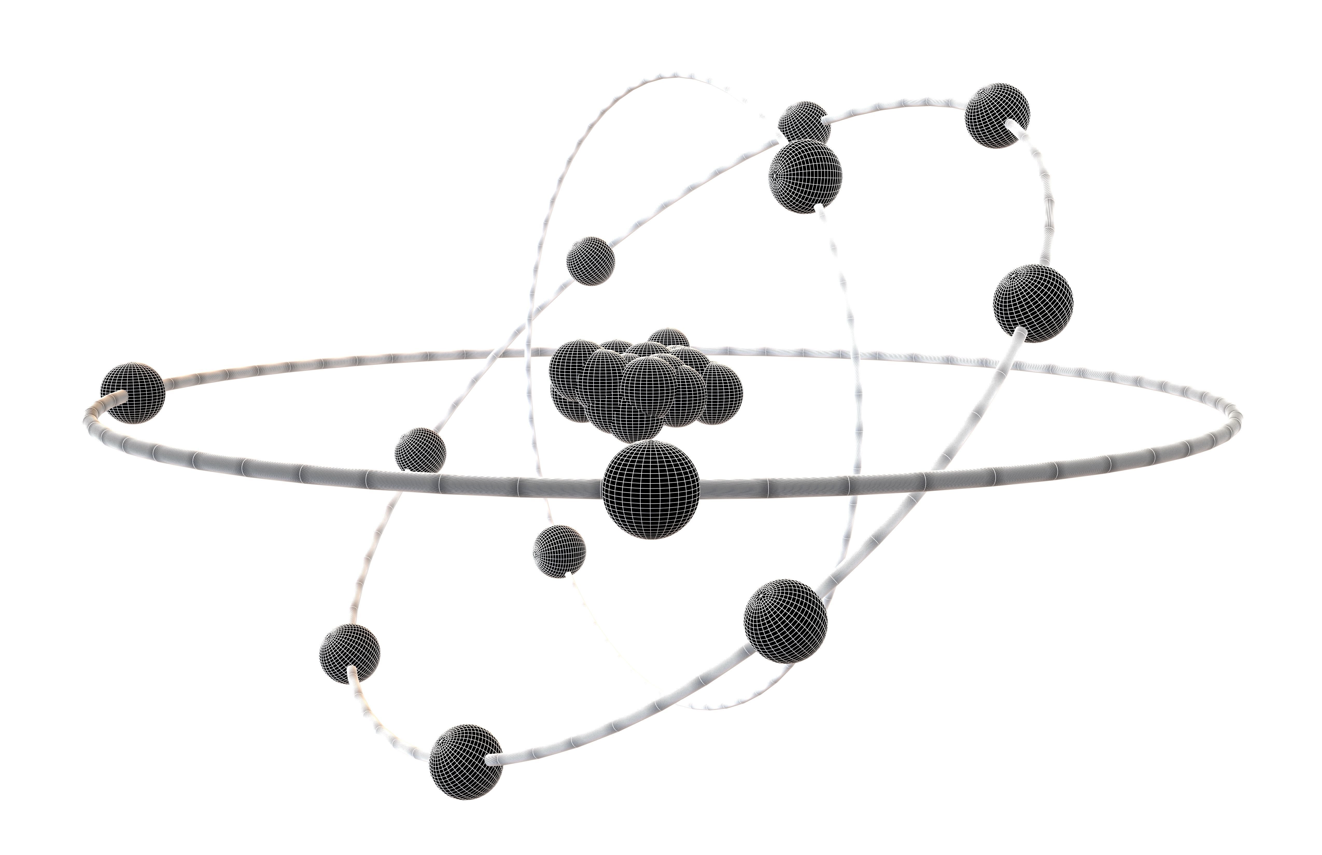 Aluminium Chemical Element v2 001 Low-poly 3D model_6