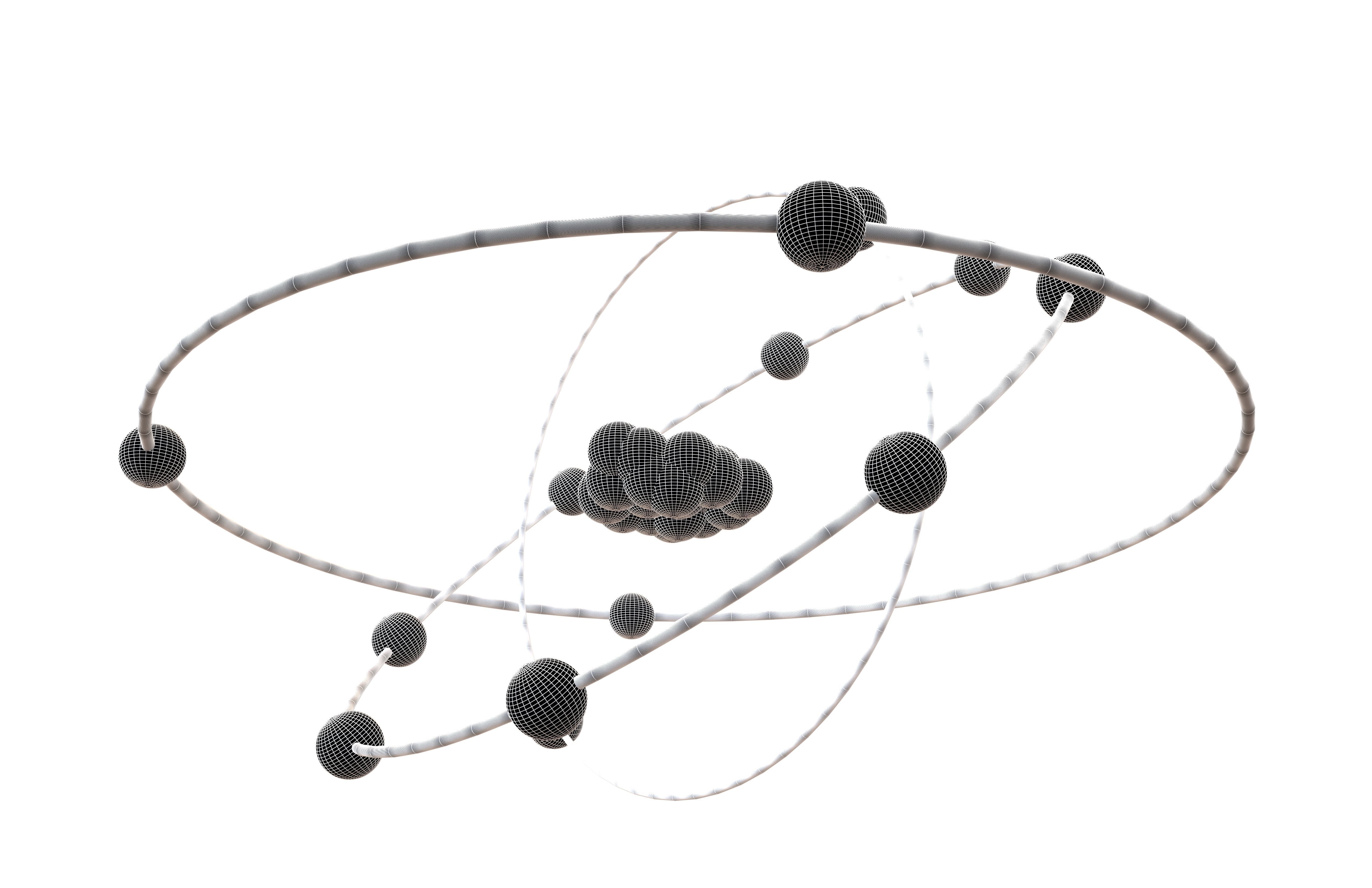 Aluminium Chemical Element v2 001 Low-poly 3D model_7