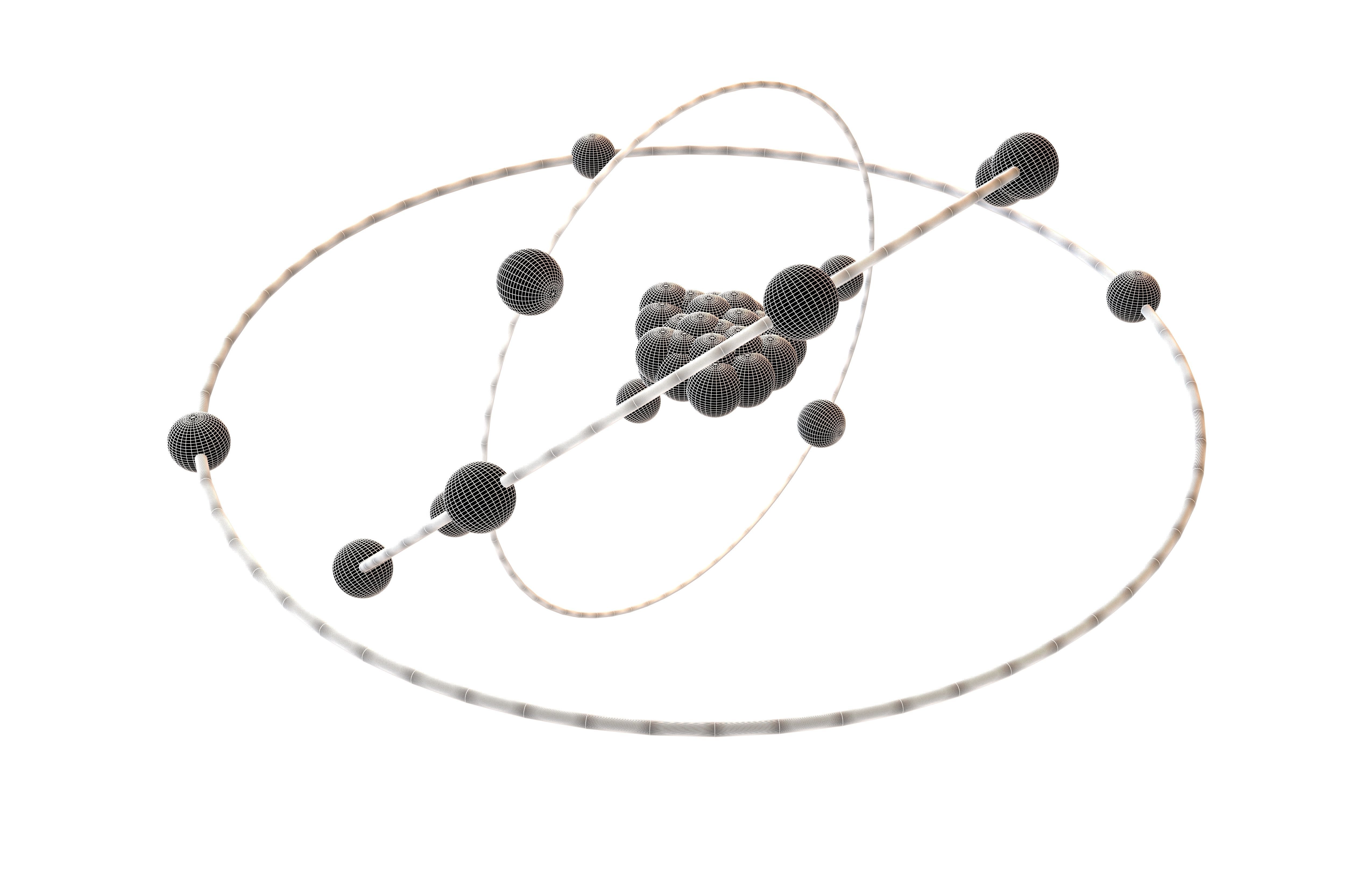 Aluminium Chemical Element v2 002 Low-poly 3D model_4