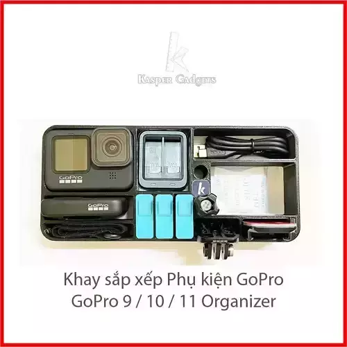 GoPro 9  10  11 Bundle version organizer tray - Kasper Gadgets 3D print model