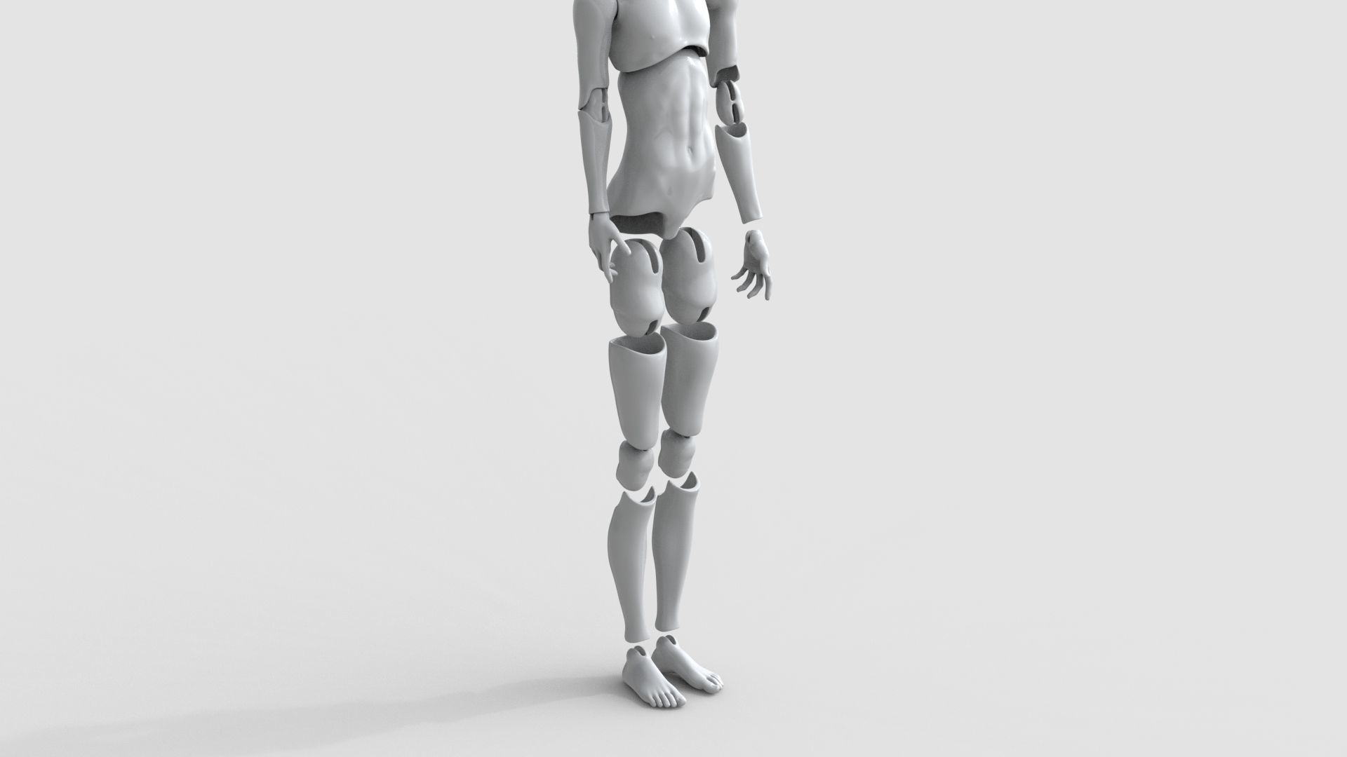 BJD doll boy Cullen ball joint doll 3D print model_8