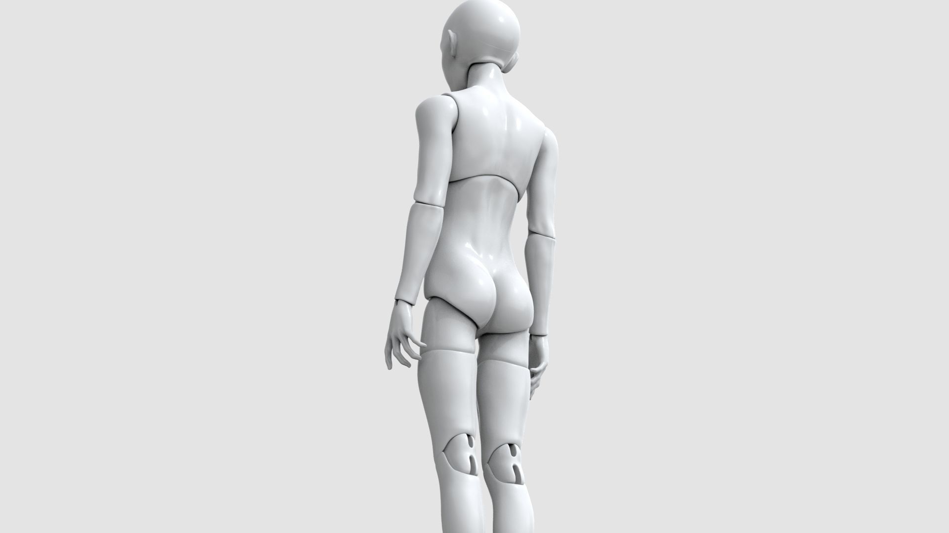 BJD doll boy Cullen ball joint doll 3D print model_3