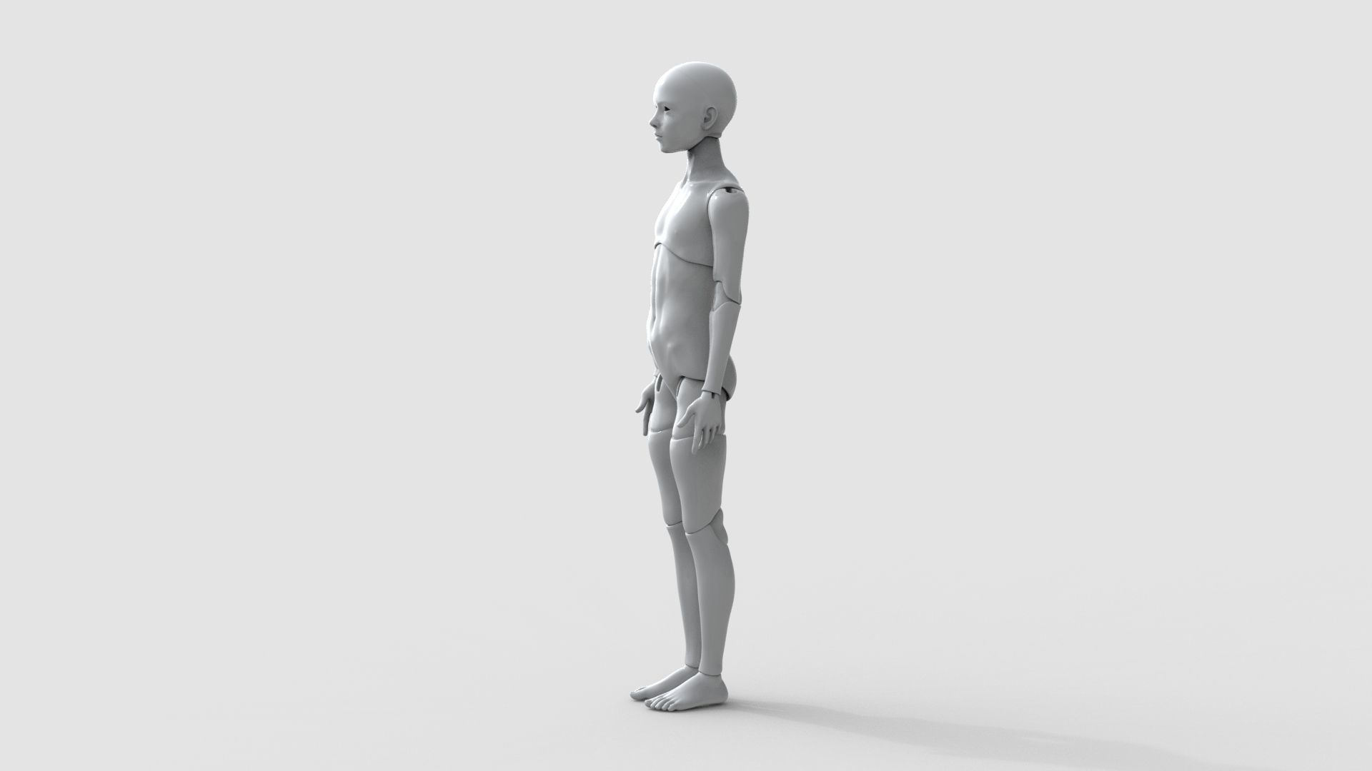 BJD doll boy Cullen ball joint doll 3D print model_11