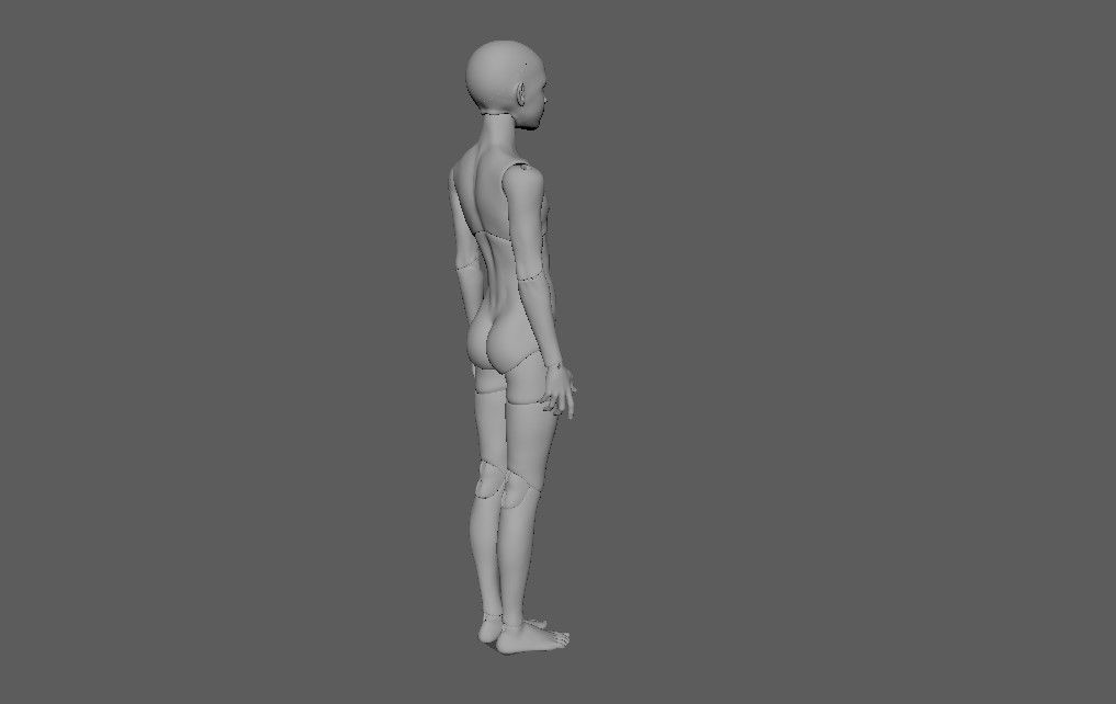 BJD doll boy Cullen ball joint doll 3D print model_28