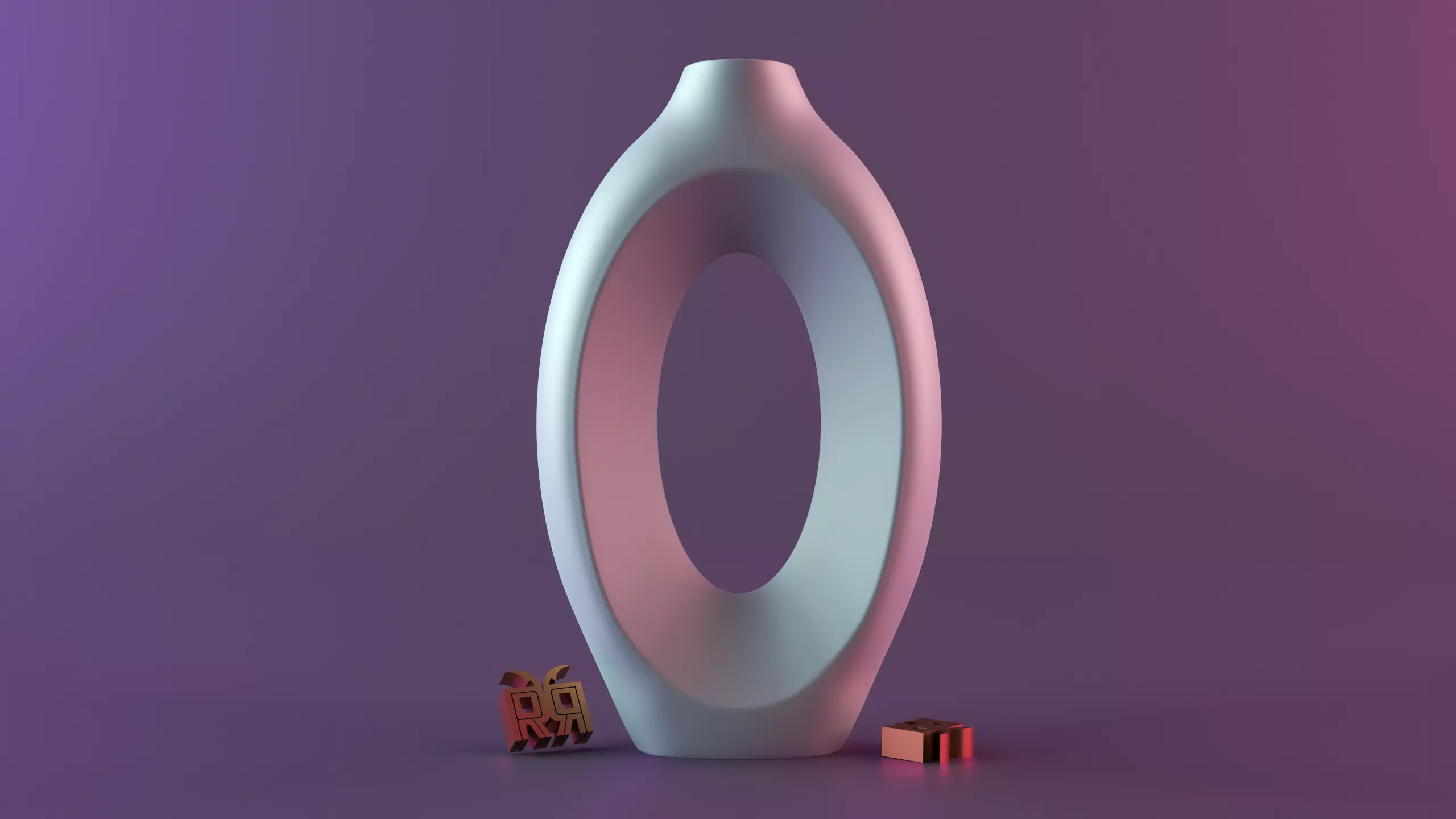 Hollow Decorative Flower Vases 3D print model_0