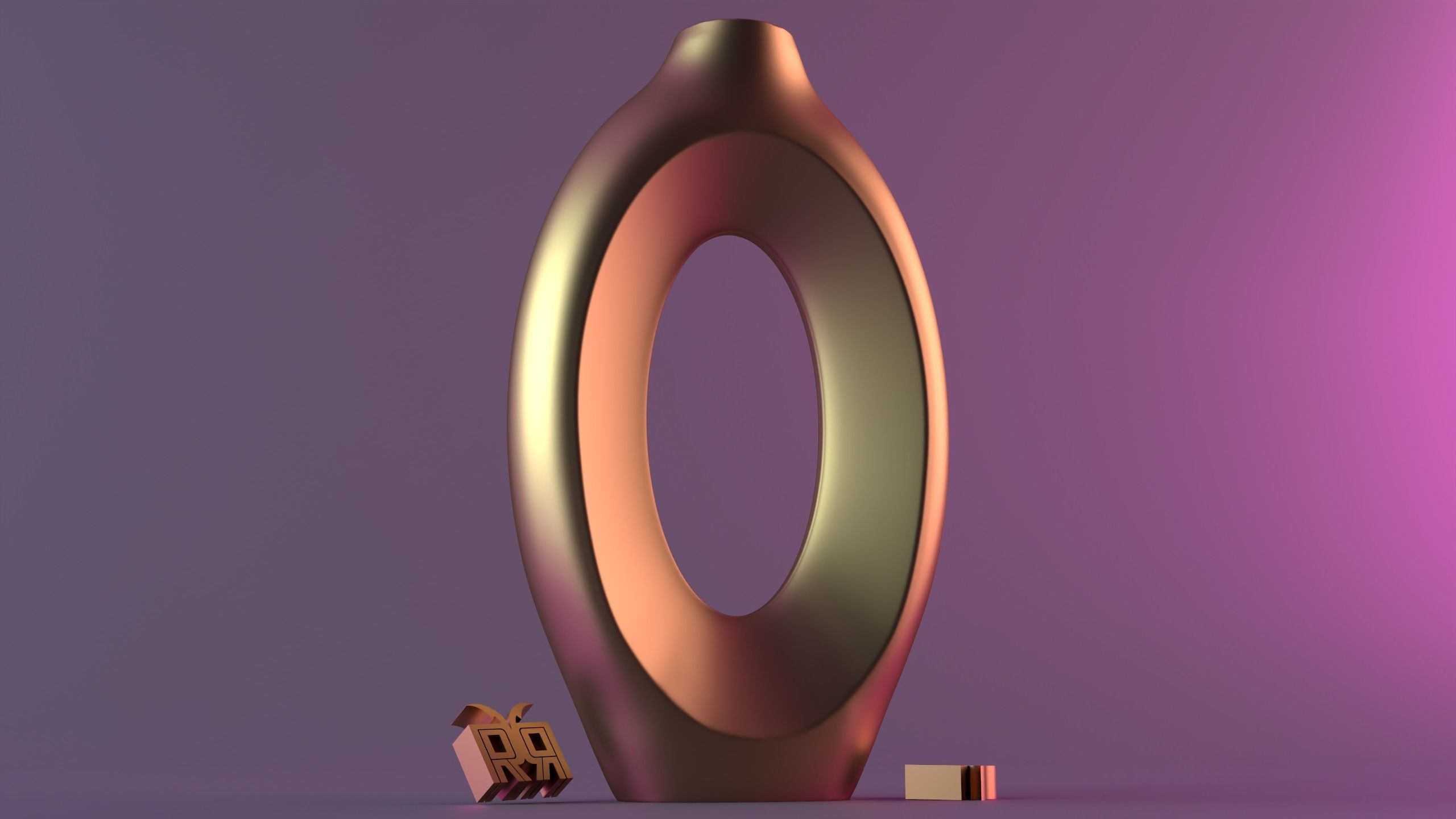 Hollow Decorative Flower Vases 3D print model_6