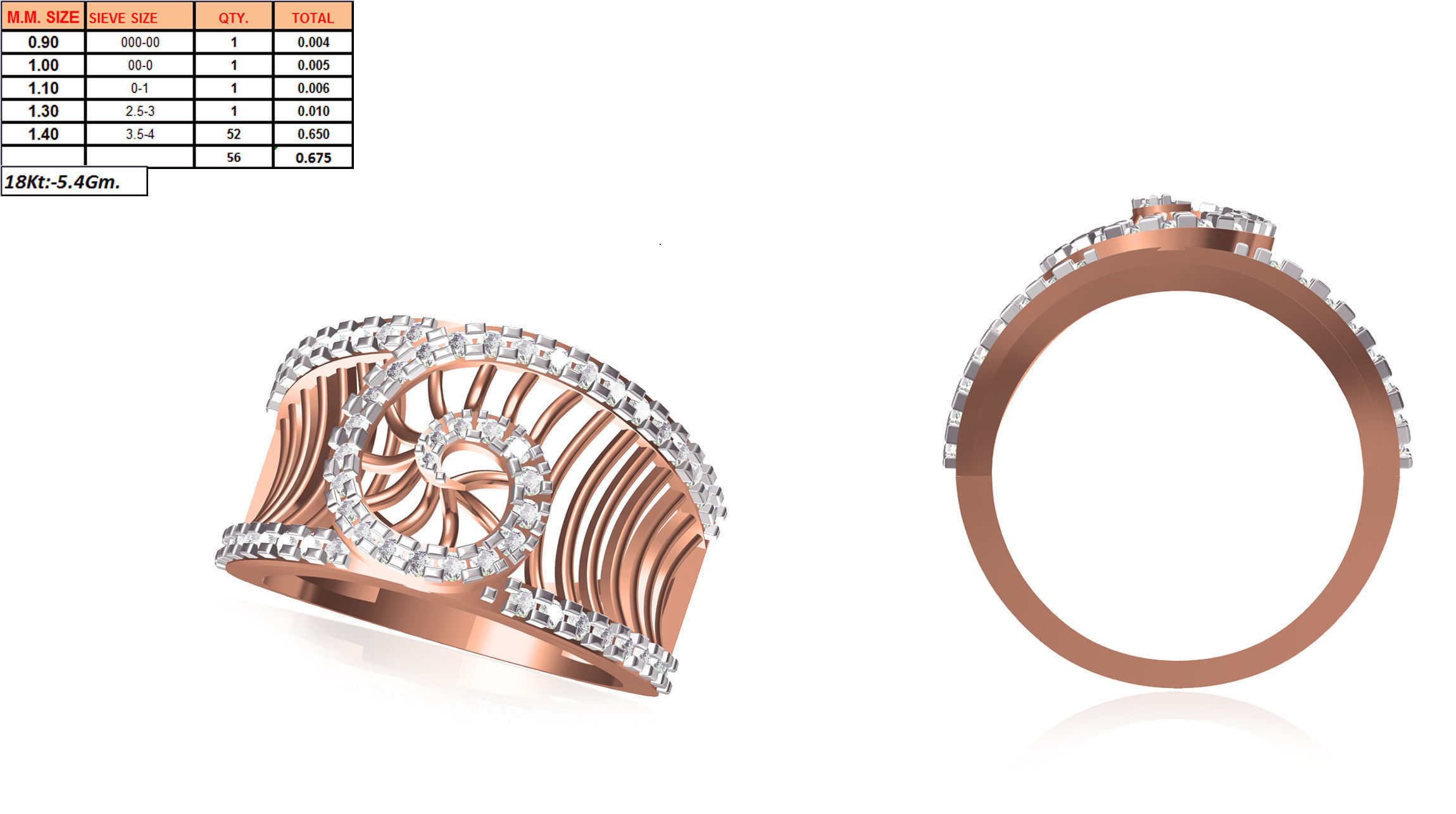 Women Wedding Engagement Ring STL OBJ FBX JCD Details 3D print model_1