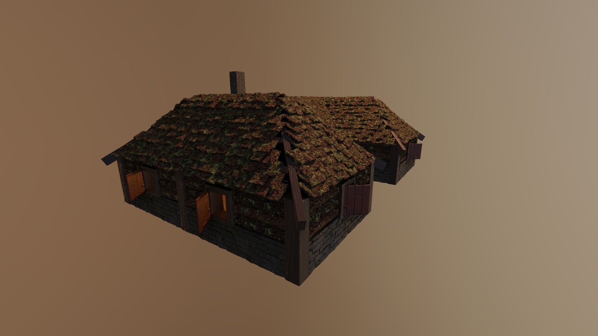 MEDIEVAL HOUSES - LEVEL 1 BUNDLE by RogueFilmProductions 3D Model Collection_29