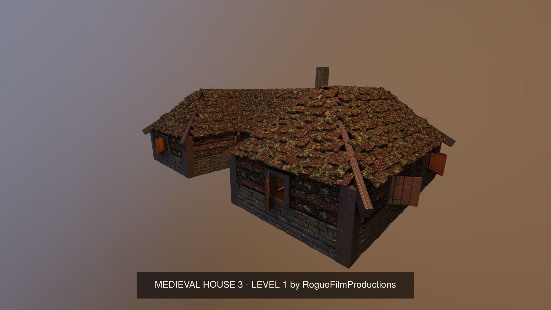 MEDIEVAL HOUSES - LEVEL 1 BUNDLE by RogueFilmProductions 3D Model Collection_20